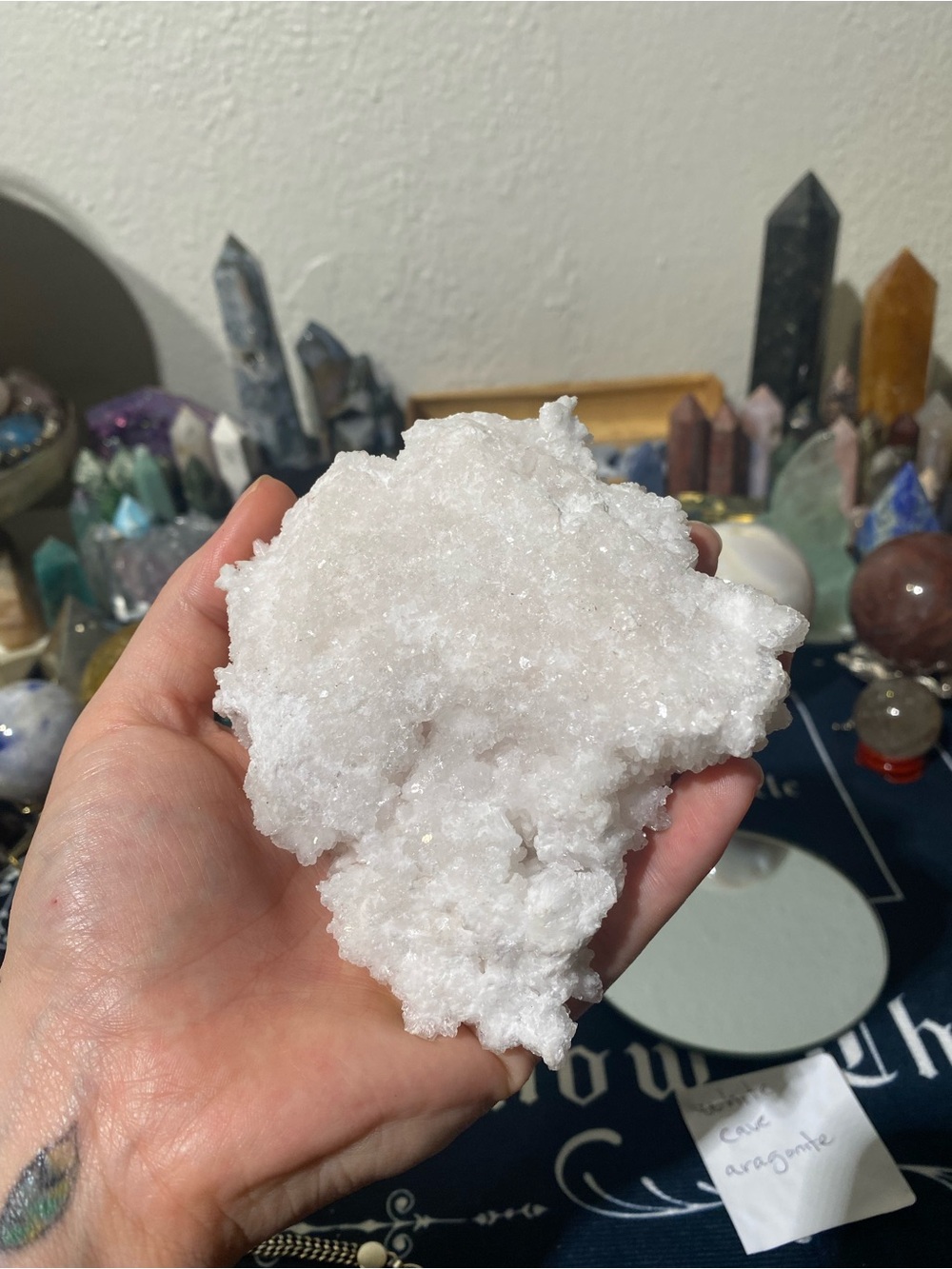 White Cave Aragonite Cluster - Picture 6 of 16